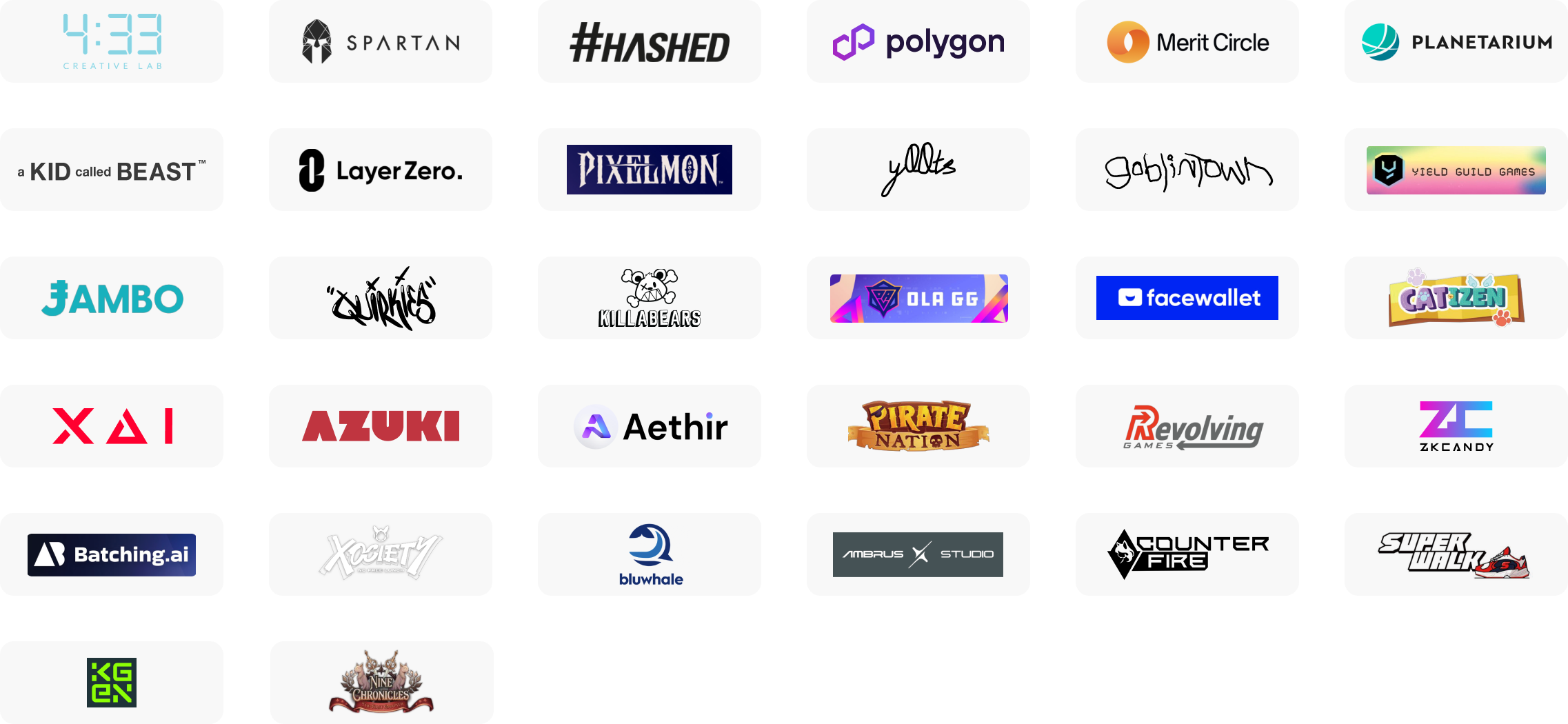 BACKERS & PARTNERS