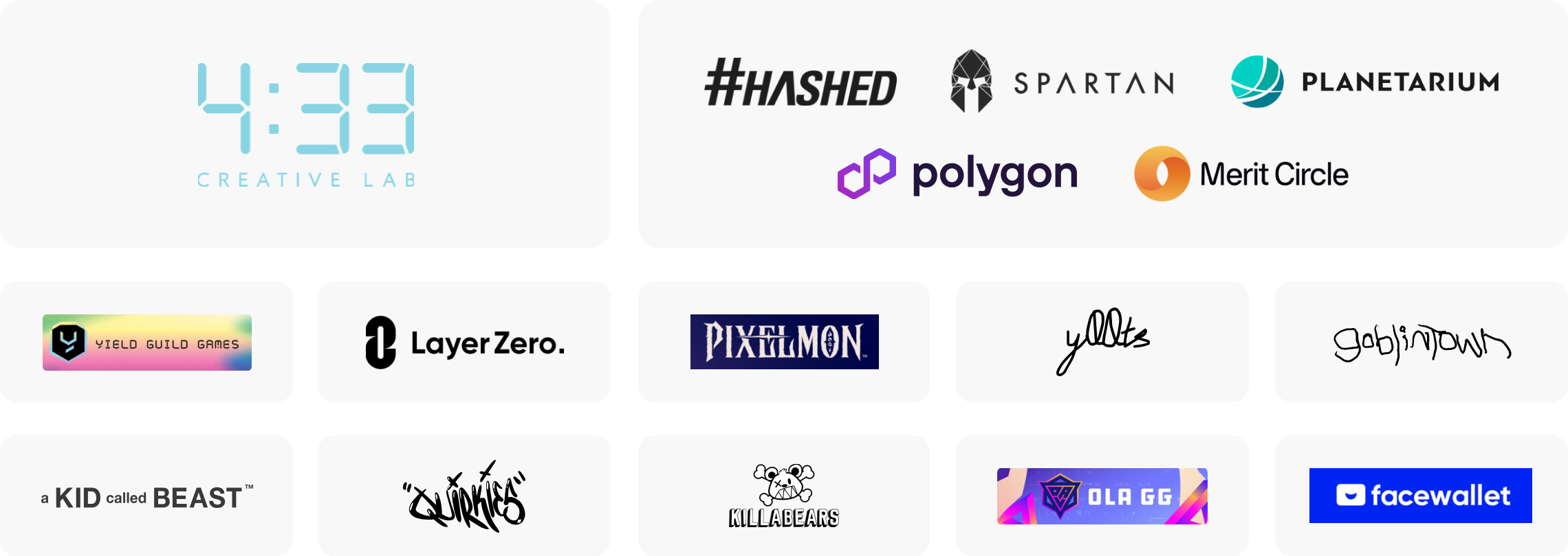 BACKERS & PARTNERS